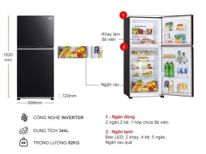 Tủ lạnh Inverter 344 lít Mitsubishi Electric MR-FX43EN-GBK-V - 17