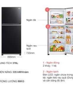Tủ lạnh Inverter 376 lít Mitsubishi Electric MR-FX47EN-GBK-V - 15