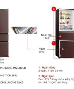 Tủ lạnh Inverter 365 Lít Mitsubishi MR-CGX46EN-GBR-V - 26 Tủ lạnh Inverter 365 Lít Mitsubishi MR-CGX46EN-GBR-V - 25