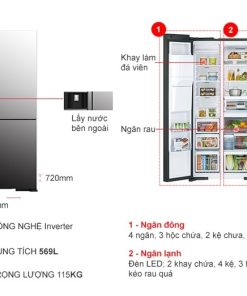 Tủ lạnh Hitachi Inverter 569 lít R-MY800GVGV0 (MIR) - 25