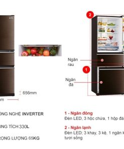 Tủ lạnh Inverter 330 lít Mitsubishi Electric MR-CX41ER-BRW-V - 23