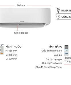 Máy lạnh Hitachi Inverter 1 HP RAC/RAK-DJ10PCASVX - 26 Máy lạnh Hitachi Inverter 1 HP RAC/RAK-DJ10PCASVX - 25