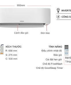 Máy lạnh Hitachi Inverter 2 HP RAC/RAK-DJ18PCASVX - 24 Máy lạnh Hitachi Inverter 2 HP RAC/RAK-DJ18PCASVX - 23