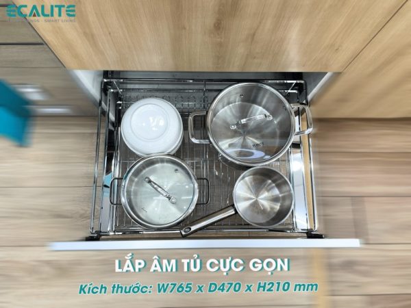 Kệ xoong nồi tủ dưới Ecalite EL-EP8003SC