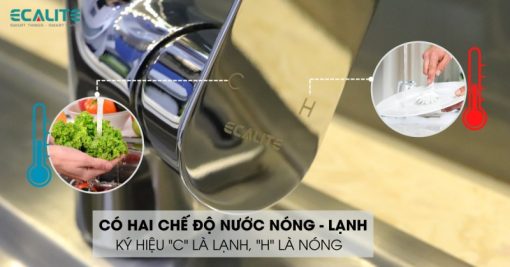 Vòi rửa chén nóng lạnh Ecalite EF-K547C - 8