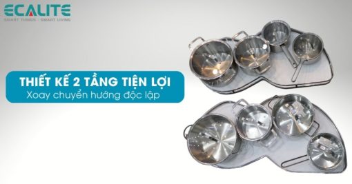 Mâm xoay góc hình lá mở phải Ecalite EL-NST900R