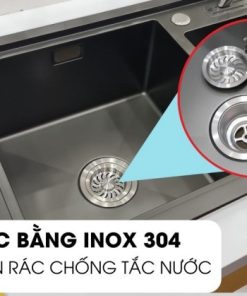 Chậu rửa chén Inox 2 hộc Ecalite ESD-8245HB - 16