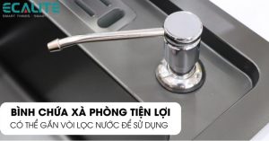 Chậu rửa chén Inox 2 hộc Ecalite ESD-8245HB - 14