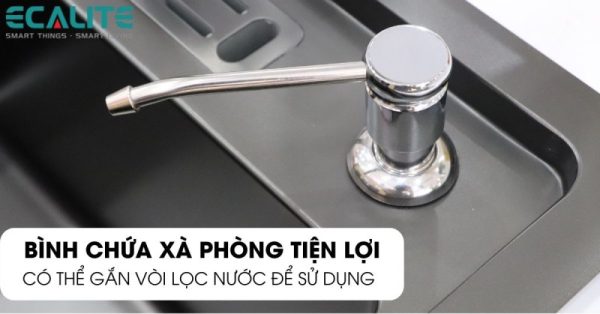 Chậu rửa chén Inox 2 hộc Ecalite ESD-8245HB - 5