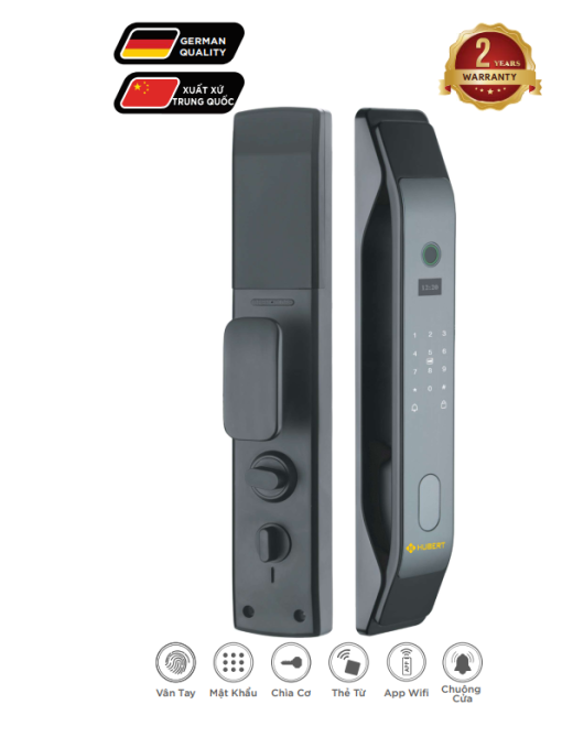 Khóa vân tay Hubert HB CG26 Black App wifi - 1