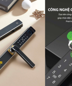Khóa điện tử cửa nhôm Hubert HB CNI3 EU App wifi chống nước - 9