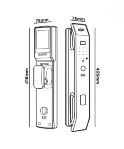 Khóa vân tay Hubert HB CG25F Black Face ID