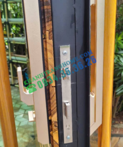 Khóa cửa nhôm Hubert HB CNI7 EU Gold