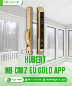 Khóa cửa nhôm Hubert HB CNI7 EU Gold App wifi Face ID của Đức