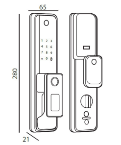 Khóa điện tử Hubert HB CG67 Mini Copper - 10 Khóa điện tử Hubert HB CG67 Mini Copper - 9