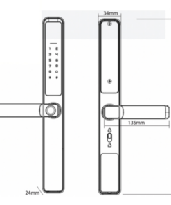 Khóa điện tử Hubert HB CN21 Black - 11