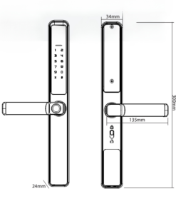 Khóa điện tử Hubert HB CN21 Black - 9