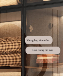 Tủ quần áo cánh kính khung nhôm - 36 Tủ quần áo cánh kính khung nhôm - 35