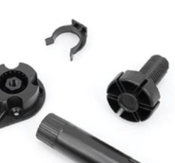 Chân nhựa tăng chỉnh bắt tủ gỗ Euronox EPG - 5 Chân nhựa tăng chỉnh bắt tủ gỗ Euronox EPG