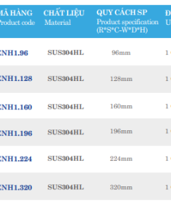 Tay nắm Euronox ENH1.320 - 7 Tay nắm Euronox ENH1.320