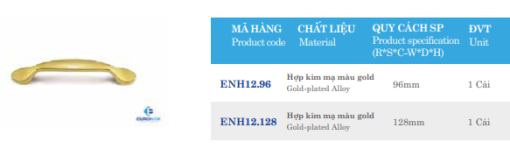 Tay nắm Euronox ENH12.96 sở hữu thiết kế hình dạng hộp đáy đặc, tạo nên vẻ ngoài mới lạ và hiện đại. Thiết kế này không chỉ làm tăng tính thẩm mỹ mà còn giúp sản phẩm trở thành điểm nhấn cho không gian bếp. 2. Chất Liệu và Độ Hoàn Thiện Sản phẩm được làm từ chất liệu cao cấp, mang lại độ bền cao và khả năng chống ăn mòn tốt. Bề mặt mịn màng và sáng bóng không chỉ dễ dàng vệ sinh mà còn giúp sản phẩm luôn sáng bóng và mới mẻ theo thời gian. Chất liệu này đảm bảo rằng tay nắm không bị gỉ sét hay hư hỏng ngay cả trong môi trường ẩm ướt như nhà bếp. 3. Tính Năng và Tiện Ích Tay nắm Euronox ENH12.96 không chỉ là một phụ kiện để bảo quản và sắp xếp xoong nồi mà còn là một yếu tố trang trí, làm tăng tính tiện nghi và sang trọng cho không gian bếp. Sản phẩm giúp tối ưu hóa không gian lưu trữ, đảm bảo sự ngăn nắp và gọn gàng. Thiết kế chắc chắn và dễ cầm nắm giúp việc mở và đóng tủ trở nên dễ dàng và thuận tiện hơn. 4. Độ Bền và Tính Ứng Dụng Chất liệu cao cấp và thiết kế chắc chắn giúp tay nắm Euronox ENH12.96 có độ bền cao, chịu được các tác động mạnh từ môi trường bên ngoài. Sản phẩm phù hợp sử dụng cho nhiều loại tủ khác nhau, từ tủ treo tường đến tủ dưới, đáp ứng tốt nhu cầu sử dụng hàng ngày của các gia đình. 5. Giá Trị Thẩm Mỹ Với thiết kế hiện đại và chất liệu cao cấp, tay nắm Euronox ENH12.96 không chỉ mang lại giá trị sử dụng mà còn tăng thêm vẻ đẹp và giá trị thẩm mỹ cho không gian bếp. Sản phẩm giúp không gian bếp của bạn trở nên ấn tượng và thu hút hơn. 6. Kết Luận Tay nắm Euronox ENH12.96 là một lựa chọn hoàn hảo cho những ai đang tìm kiếm một phụ kiện bếp vừa tiện dụng vừa sang trọng. Với thiết kế độc đáo, chất liệu cao cấp và tính năng đa dạng, sản phẩm này chắc chắn sẽ làm hài lòng ngay cả những khách hàng khó tính nhất. Sản phẩm không chỉ đáp ứng nhu cầu sử dụng hàng ngày mà còn mang lại giá trị thẩm mỹ cao, giúp không gian bếp thêm phần sang trọng và tiện nghi. Tay nắm Euronox ENH12.96