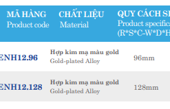 Tay nắm Euronox ENH12.128 - 6 Tay nắm Euronox ENH12.96