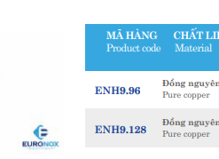 Tay nắm Euronox ENH9.128 - 7 Tay nắm Euronox ENH9.96