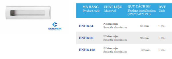 Tay nắm Euronox ENH6.128