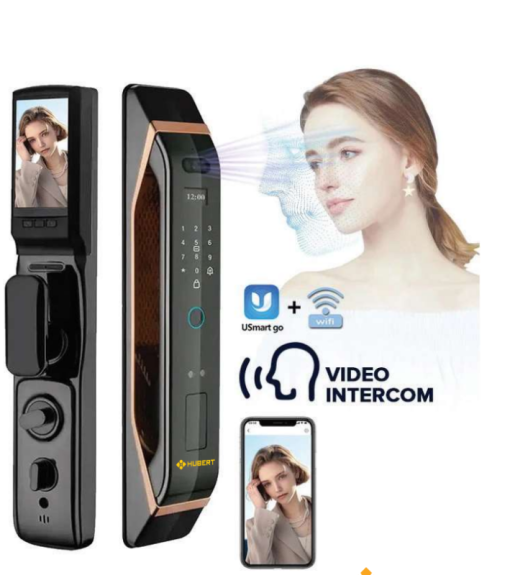 Khoá điện tử Cửa Gỗ Hubert HB CG87 Copper - 9
