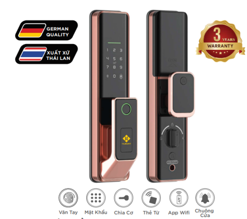 Khóa điện tử Hubert HB CG67 Mini Black - 5