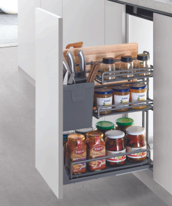 Kệ đựng gia vị chai lọ nan Oval EKA-N3001B - 5 Kệ đựng gia vị chai lọ nan Oval Ecalite EKA-N4001B