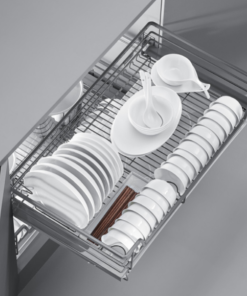 Kệ bát đĩa tủ dưới nan dẹt Ecalite ELA-N3059GB