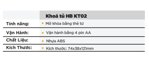 Khóa tủ điện tử Hubert HB KT02 - 3