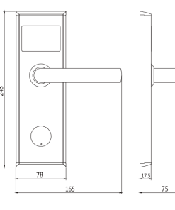 Khoá điện tử Khách Sạn Dự Án Hubert HB KSCGDA 05 - 7