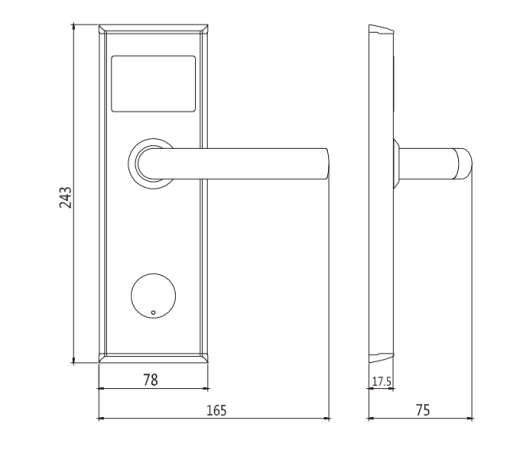 Khoá điện tử Khách Sạn Dự Án Hubert HB KSCGDA 05 - 3