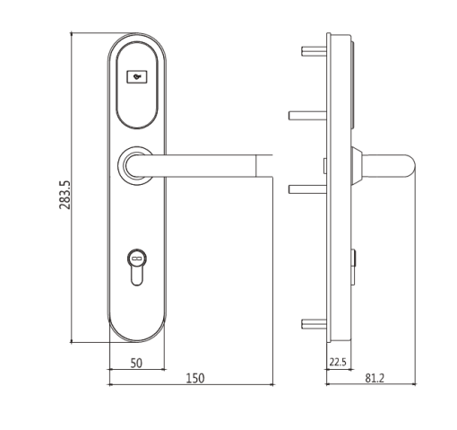 Khoá điện tử Khách Sạn Dự Án Hubert HB KSCGDA 06 - 3