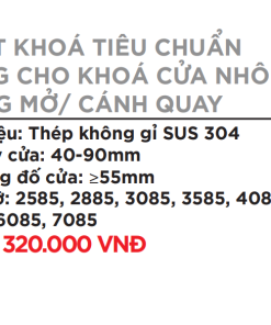 Ruột khóa tiêu chuẩn dùng cho khóa cửa nhôm đóng mở - cánh quay - 6 Ruột khóa tiêu chuẩn dùng cho khóa cửa nhôm đóng mở - cánh quay - 5