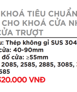 Ruột khóa tiêu chuẩn cho khóa cửa nhôm lùa - cửa trượt - 6 Ruột khóa tiêu chuẩn cho khóa cửa nhôm lùa - cửa trượt - 5