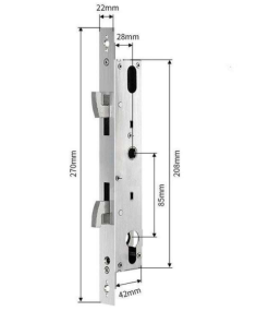 Ruột khóa tiêu chuẩn cho khóa cửa nhôm lùa - cửa trượt