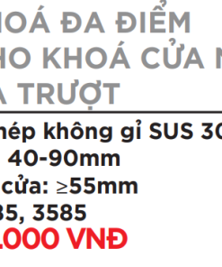 Ruột khóa đa điểm cho khóa cửa nhôm lùa – cửa trượt - 5