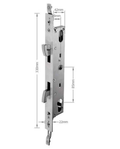 Ruột khóa đa điểm cho khóa cửa nhôm lùa – cửa trượt - 1