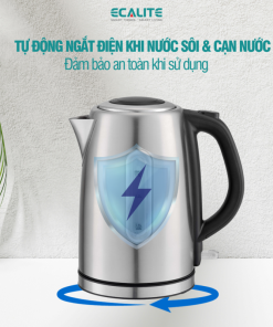 Ấm đun siêu tốc cao cấp Ecalite EK-G1723S (1.7L)