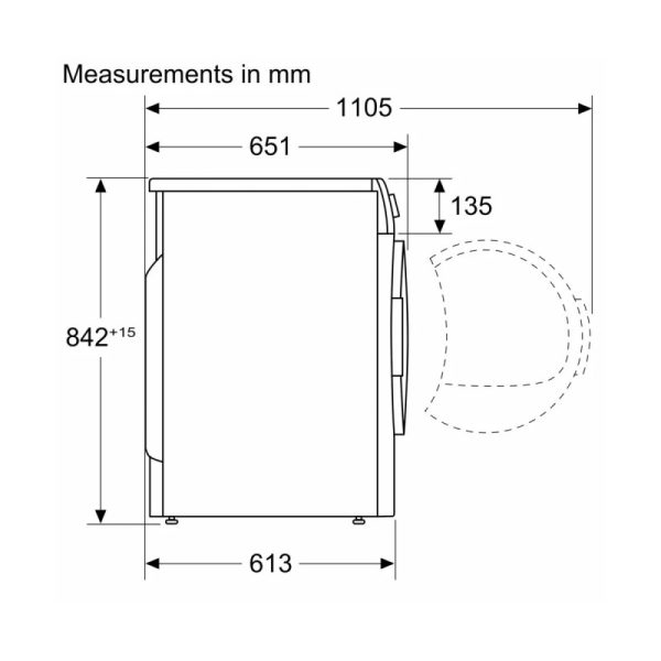 Máy Sấy Quần Áo BOSCH WQB245B0SG 9Kg - 3