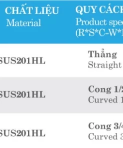 Bản lề inox tháo lắp chậm Euronox EH88.3