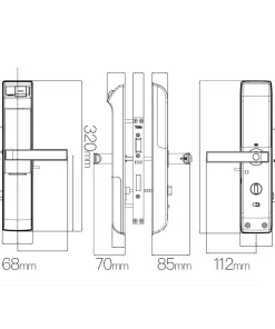 Khóa thông minh Yale YDM7116A RB - 13