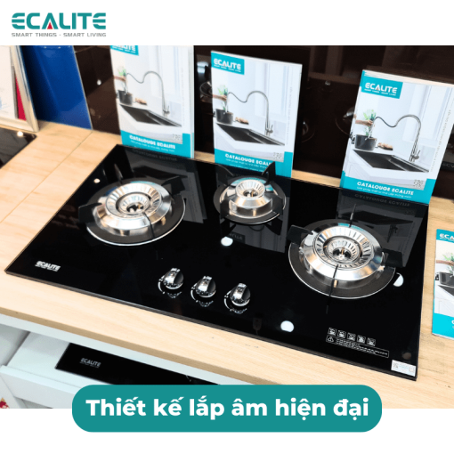 Bếp gas âm 3 vùng nấu Ecalite EG-XD38247B - 5