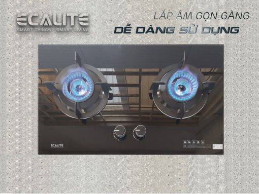Bếp gas âm 2 vùng nấu Ecalite EG-XD27545B