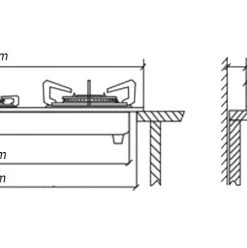 Bếp gas âm 2 vùng nấu Ecalite EG-XD27545B