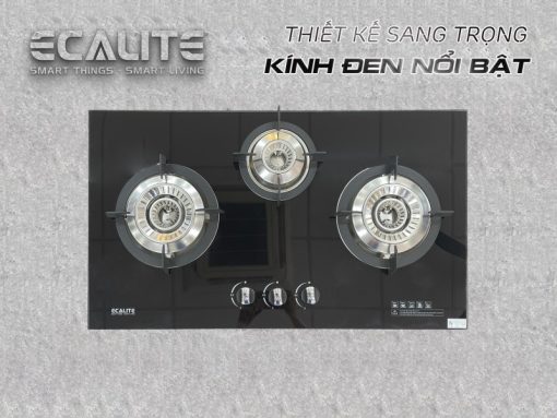 Bếp gas âm 3 vùng nấu Ecalite EG-XD38247B
