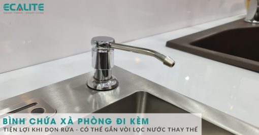 Chậu rửa chén Inox 2 hộc Ecalite ESD-8245HC